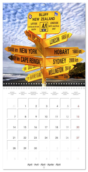 New Zealand Best places to travel (CALVENDO Monthly Calendar 2025)