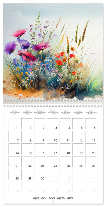 Flowering Fields (CALVENDO Monthly Calendar 2025)