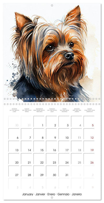 Artistic Dog Breeds (CALVENDO Monthly Calendar 2025)