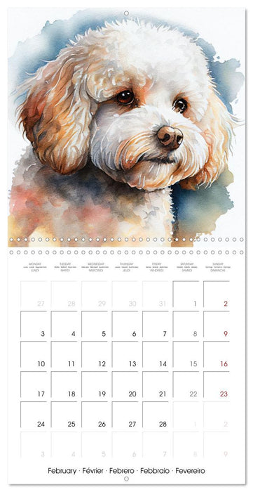 Artistic Dog Breeds (CALVENDO Monthly Calendar 2025)