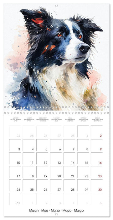 Artistic Dog Breeds (CALVENDO Monthly Calendar 2025)