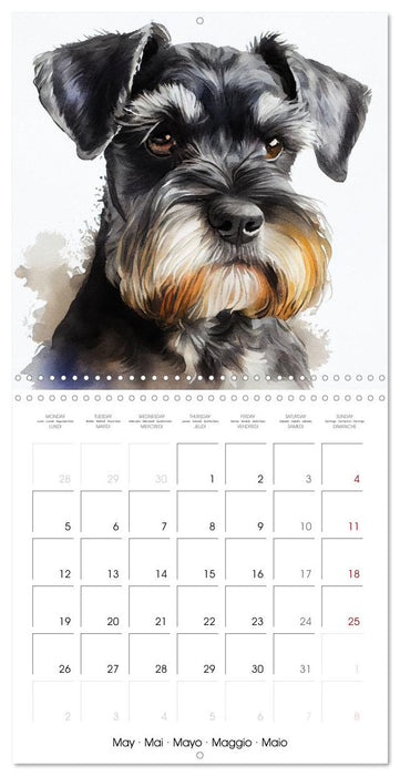 Artistic Dog Breeds (CALVENDO Monthly Calendar 2025)