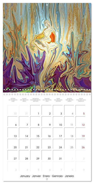 Des rêves féeriques - Peinture digitale (CALVENDO Calendrier mensuel 2025)