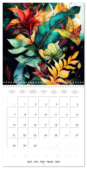 The Art of Botany (CALVENDO Monthly Calendar 2025)