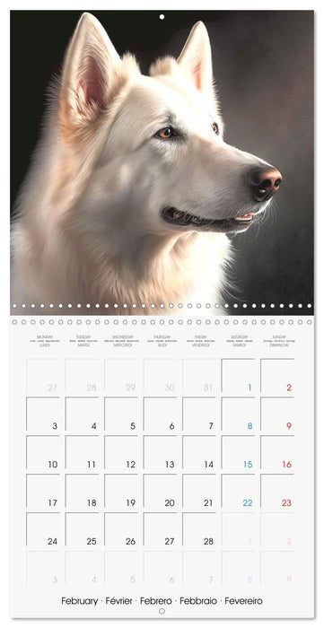 Portraits de grands chiens (CALVENDO Calendrier mensuel 2025)