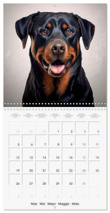 Portraits de grands chiens (CALVENDO Calendrier mensuel 2025)