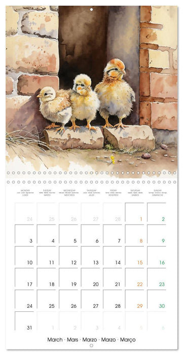 Regard sur la ferme (CALVENDO Calendrier mensuel 2025)