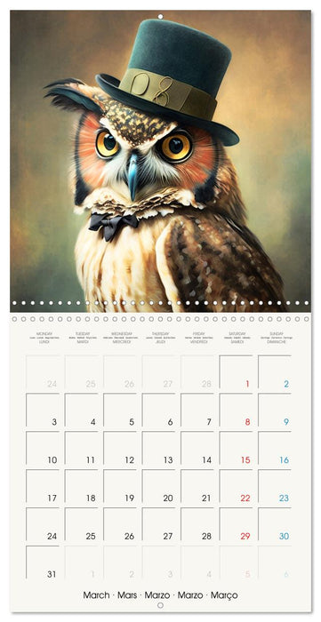 Oiseaux Stylés (CALVENDO Calendrier mensuel 2025)