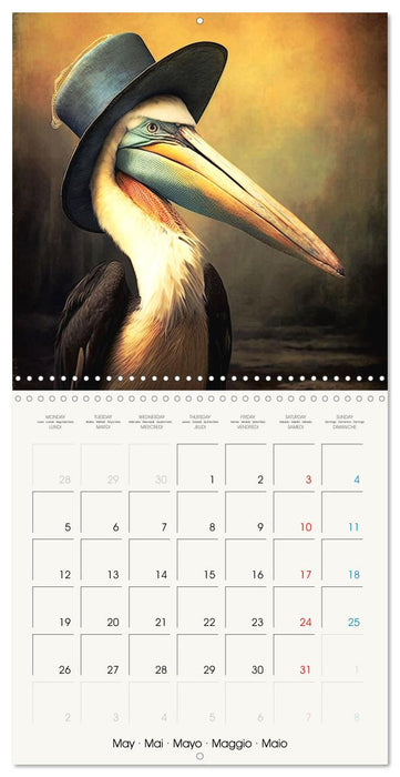 Oiseaux Stylés (CALVENDO Calendrier mensuel 2025)