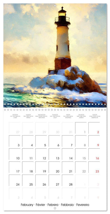 Fantasy lighthouses (CALVENDO Monthly Calendar 2025)