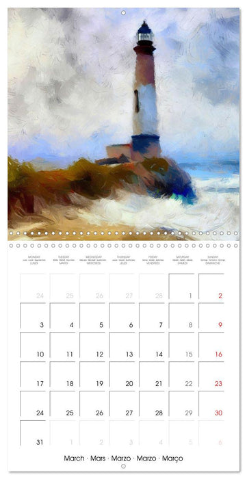 Fantasy lighthouses (CALVENDO Monthly Calendar 2025)