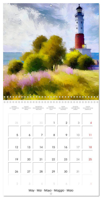 Fantasy lighthouses (CALVENDO Monthly Calendar 2025)