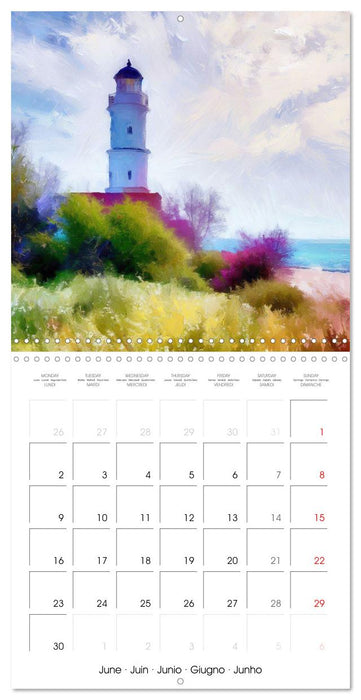 Fantasy lighthouses (CALVENDO Monthly Calendar 2025)