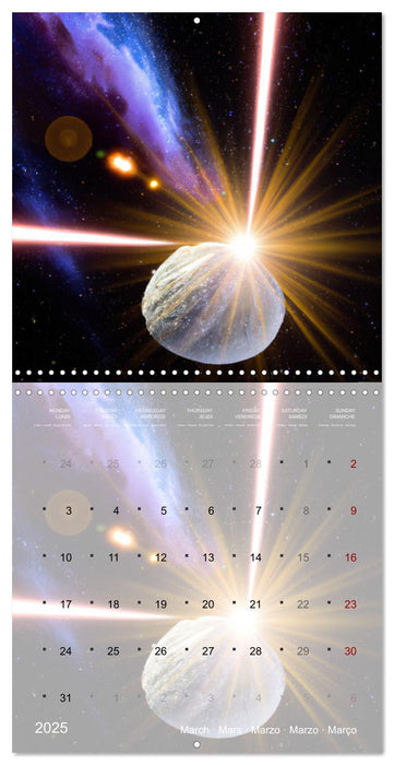 Galaxie cosmique (CALVENDO Calendrier mensuel 2025)