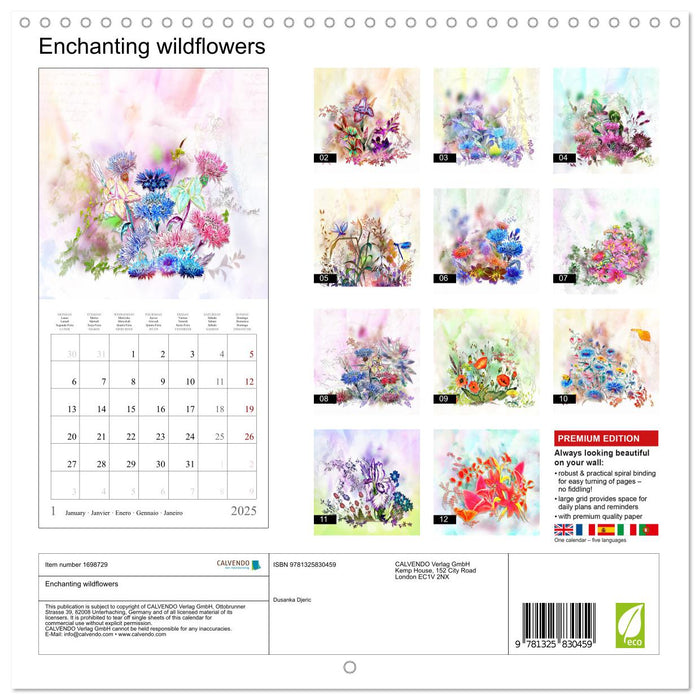 Enchanting wildflowers (CALVENDO Monthly Calendar 2025)