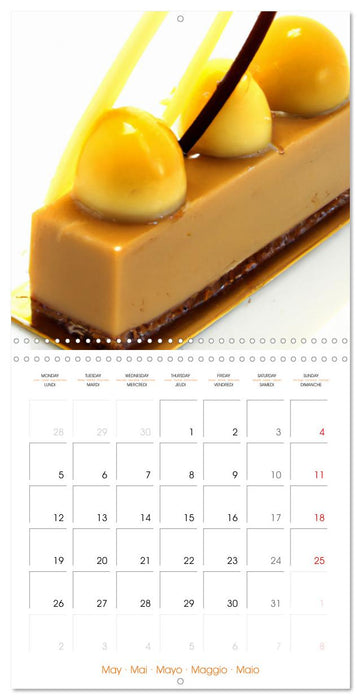 Art culinaire pâtisseries (CALVENDO Calendrier mensuel 2025)