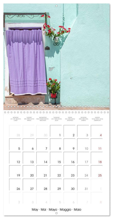 Doors of Burano (CALVENDO Monthly Calendar 2025)