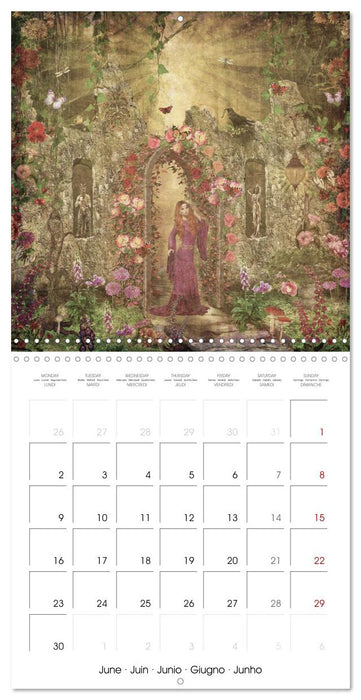 Lady Legends Fantasy Art (CALVENDO Monthly Calendar 2025)