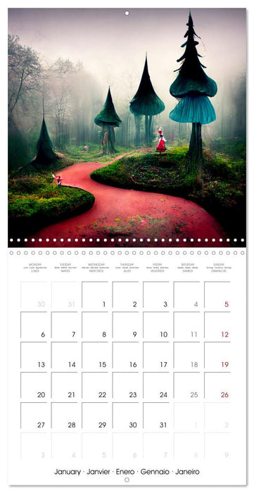 Alice's magic road (CALVENDO Monthly Calendar 2025)