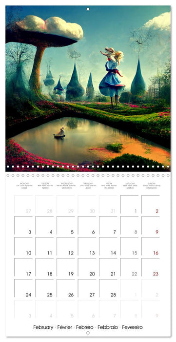 Alice's magic road (CALVENDO Monthly Calendar 2025)