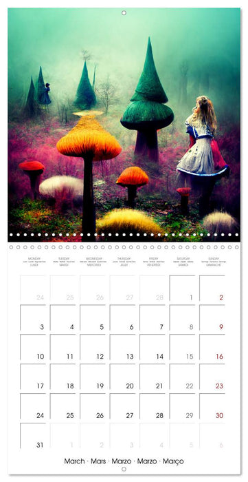 Alice's magic road (CALVENDO Monthly Calendar 2025)