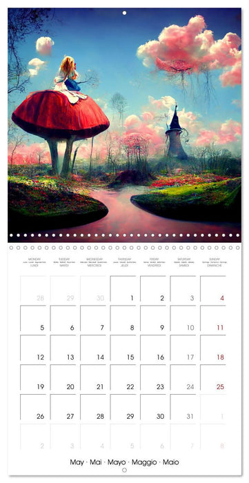 Alice's magic road (CALVENDO Monthly Calendar 2025)