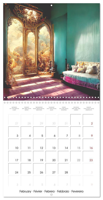 Rococo rooms (CALVENDO Monthly Calendar 2025)