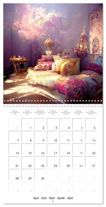 Rococo rooms (CALVENDO Monthly Calendar 2025)