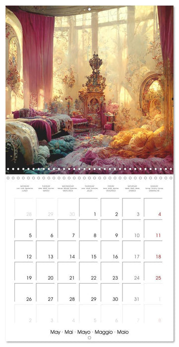 Rococo rooms (CALVENDO Monthly Calendar 2025)