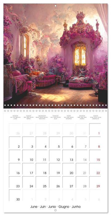 Rococo rooms (CALVENDO Monthly Calendar 2025)