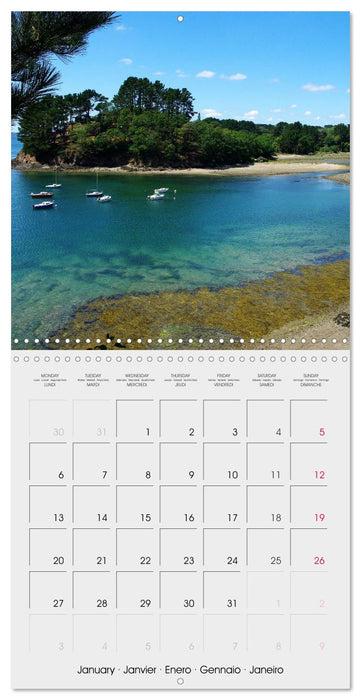 Balade en Finistère (CALVENDO Calendrier mensuel 2025)