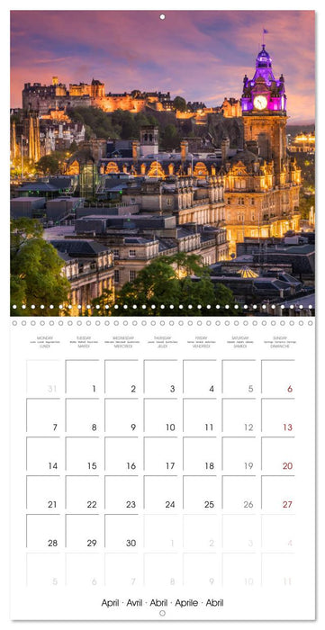 EDINBURGH History and urban idyll (CALVENDO Monthly Calendar 2025)