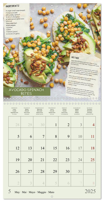 vegan indulgences - one plant-based recipe for each month (CALVENDO Monthly Calendar 2025)