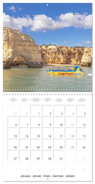 Algarve - Portugal's picturesque coastal landscapes (CALVENDO Monthly Calendar 2025)