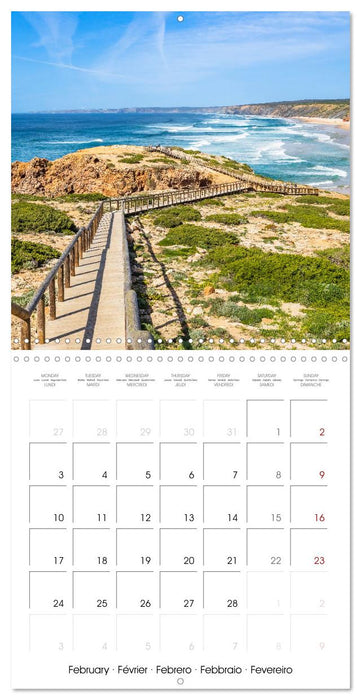 Algarve - Portugal's picturesque coastal landscapes (CALVENDO Monthly Calendar 2025)