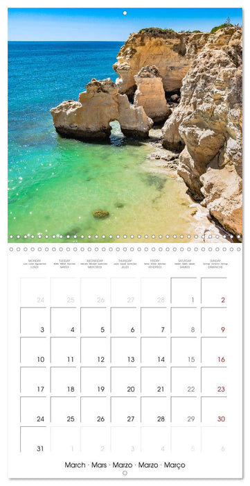 Algarve - Portugal's picturesque coastal landscapes (CALVENDO Monthly Calendar 2025)