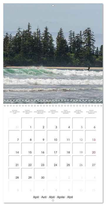 British Columbia - Canadian Coastline (CALVENDO Monthly Calendar 2025)