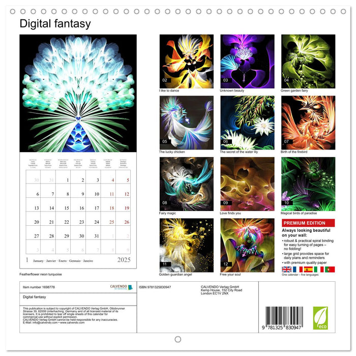 Digital fantasy (CALVENDO Monthly Calendar 2025)