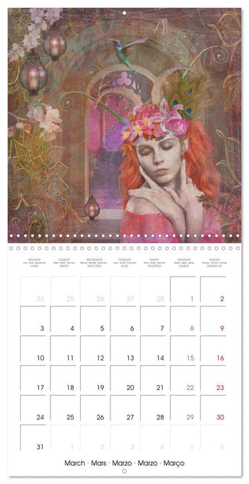 Divine Feminine Goddess Art (CALVENDO Monthly Calendar 2025)