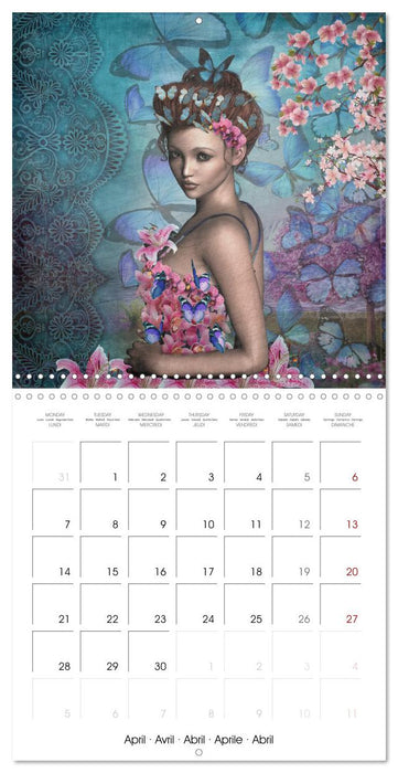 Divine Feminine Goddess Art (CALVENDO Monthly Calendar 2025)