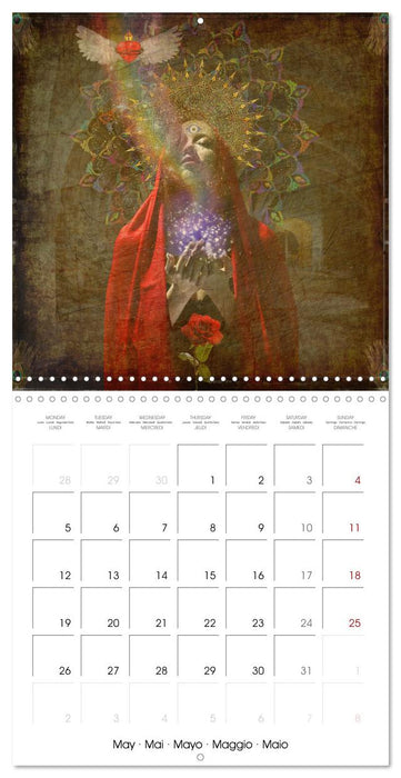 Divine Feminine Goddess Art (CALVENDO Monthly Calendar 2025)