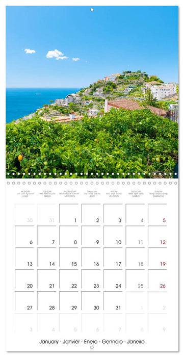 Amalfi Coast Landscapes (CALVENDO Monthly Calendar 2025)