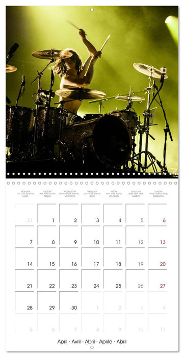 Drummer Action (CALVENDO Monthly Calendar 2025)