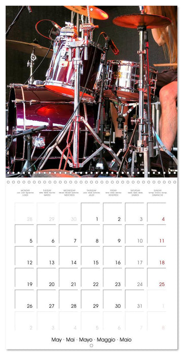 Drummer Action (CALVENDO Monthly Calendar 2025)