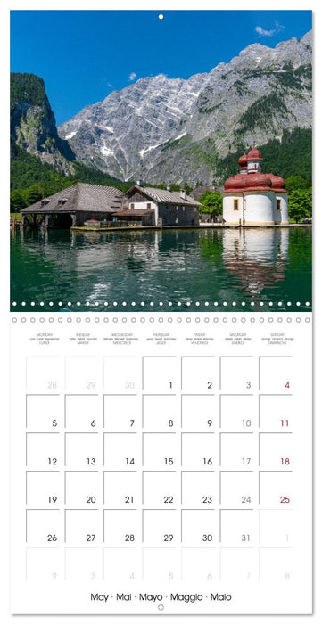 Berchtesgaden - Bavarian Alps, Lakes and Nature (CALVENDO Monthly Calendar 2025)