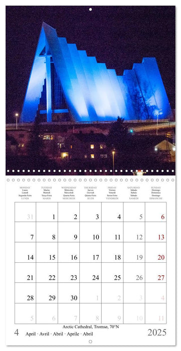 Trondheim, Tromsø, Longyearbyen (CALVENDO Monthly Calendar 2025)