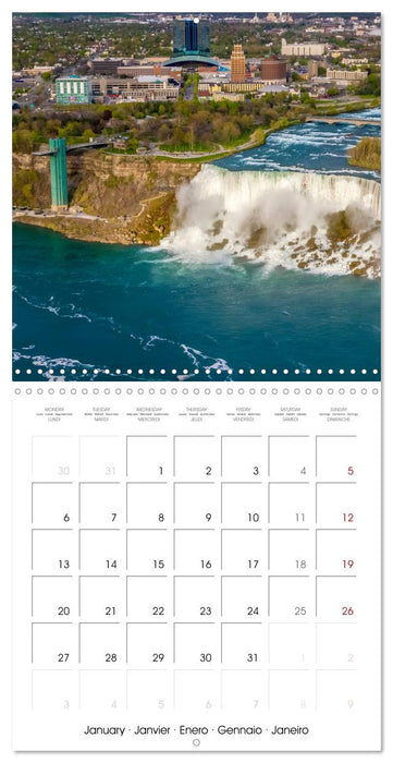 NIAGARA FALLS Idyllic impressions by day and night (CALVENDO Monthly Calendar 2025)