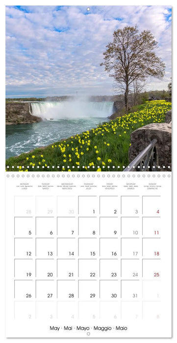 NIAGARA FALLS Idyllic impressions by day and night (CALVENDO Monthly Calendar 2025)