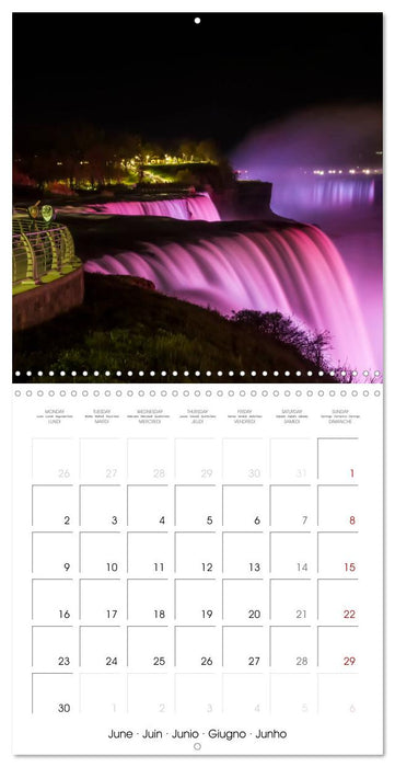 NIAGARA FALLS Idyllic impressions by day and night (CALVENDO Monthly Calendar 2025)