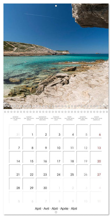 Balearic Islands - Mallorca (CALVENDO Monthly Calendar 2025)